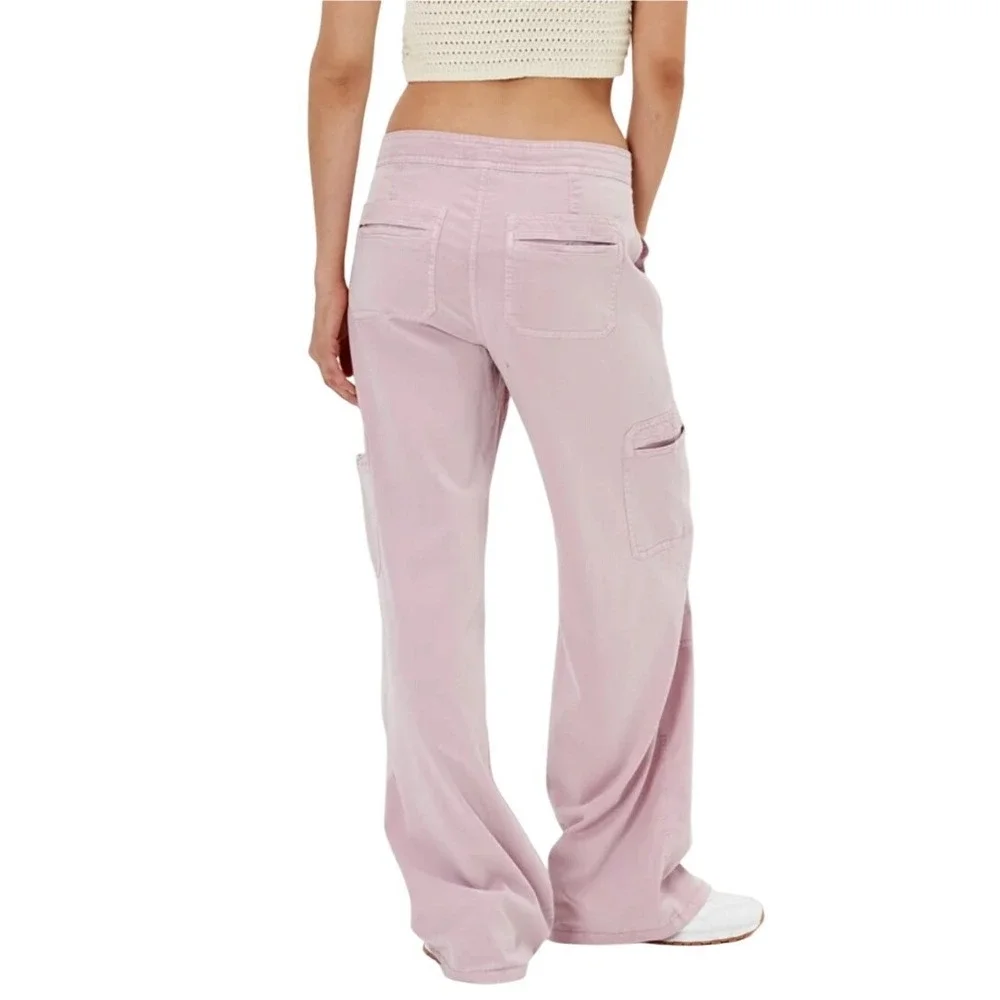 American Eagle Dreamy Drape Pants Lilac Purple Drawstring Size 00 NWT $60 - Picture 2 of 11